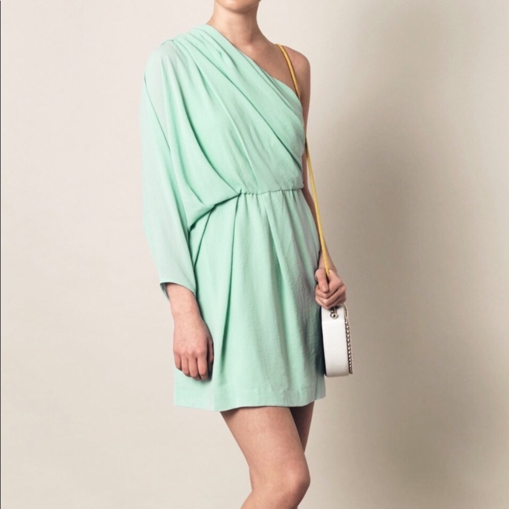 Diane Von Furstenberg Akela mini dress in New Jade